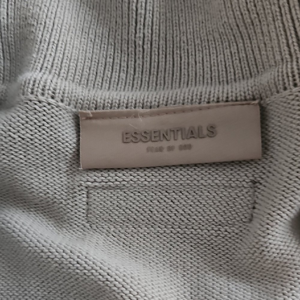 Essentials Fear of God Gray Knit Sweater